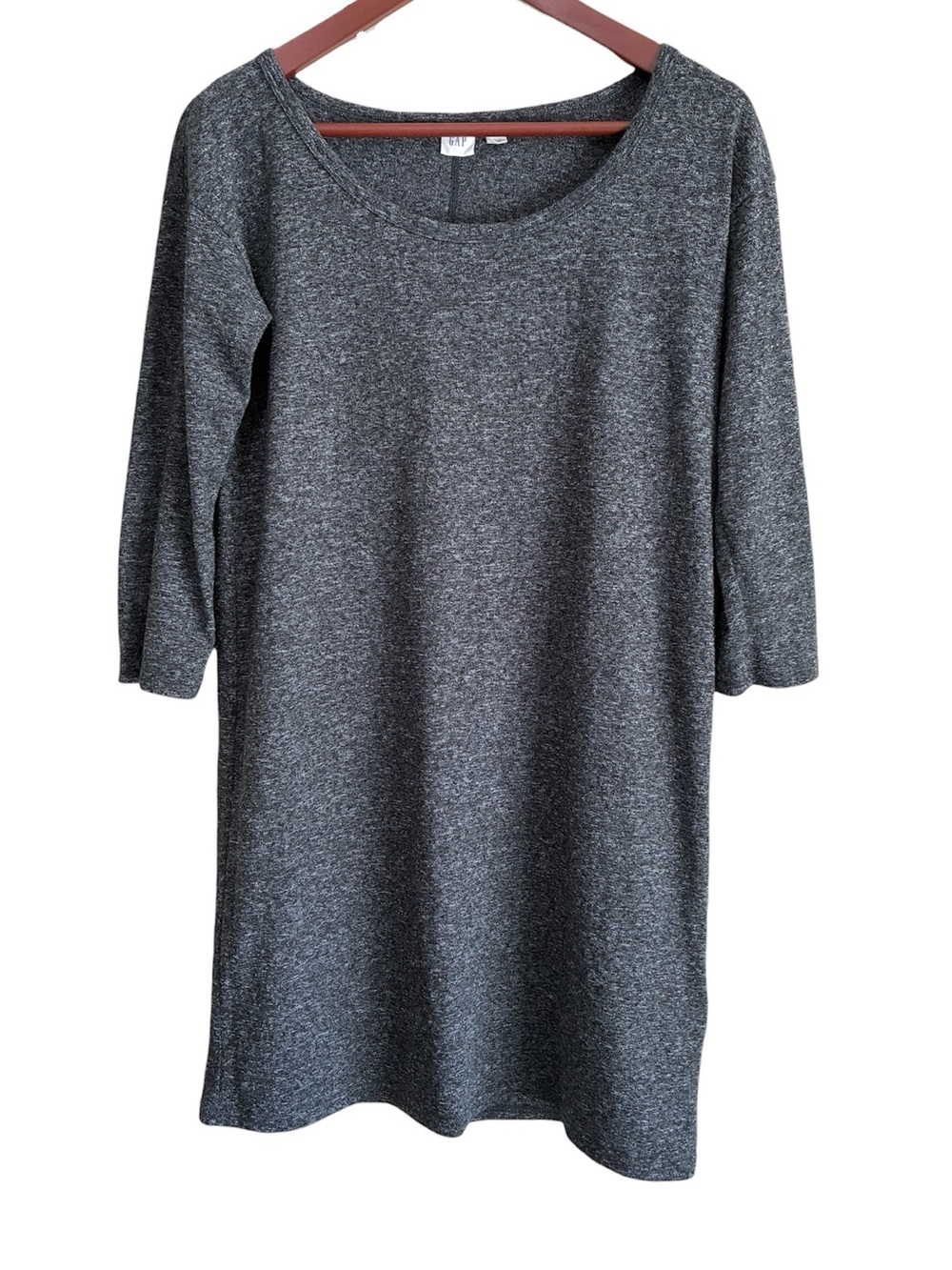 Gap Heather Gray 3/4 Sleeve Shift Dress Size XS